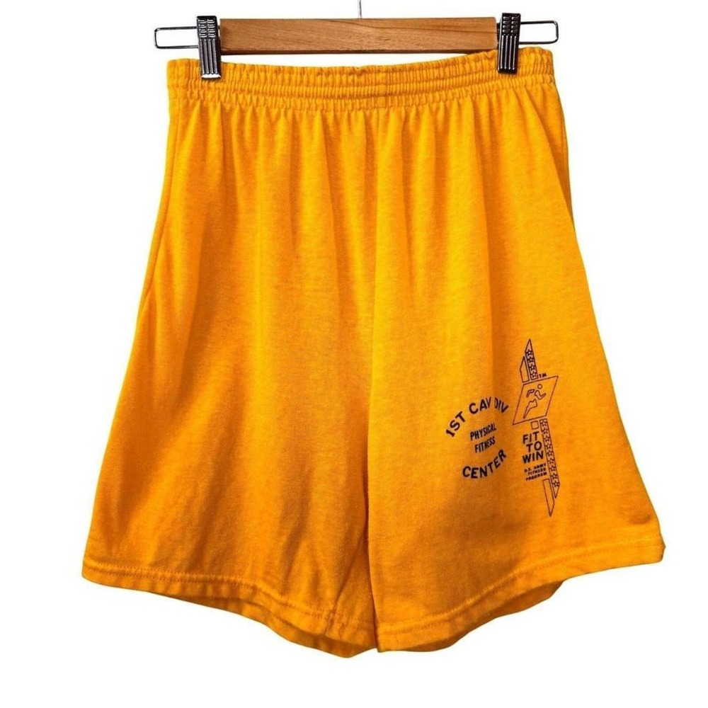 Vintage‎ Champion Gym Shorts US Army Fit to Win Logo Sports Pull On Retro Summer
